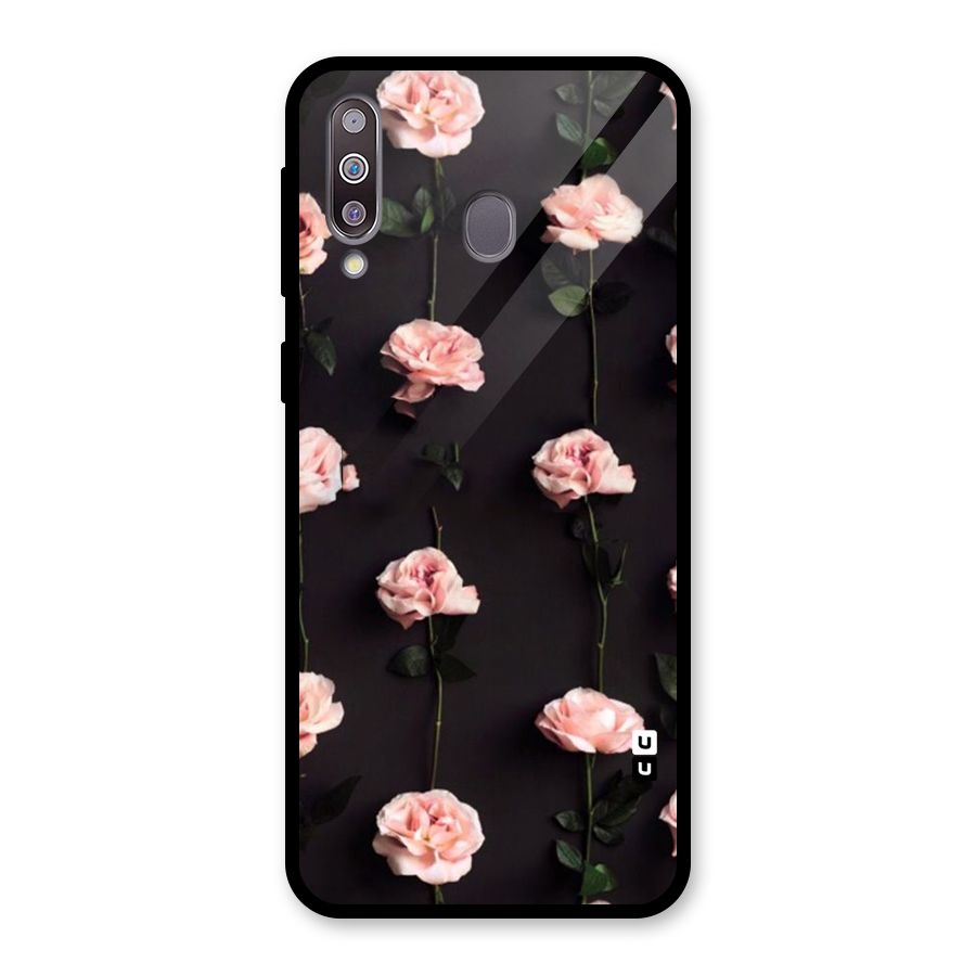 Pink Roses Glass Back Case for Galaxy M30