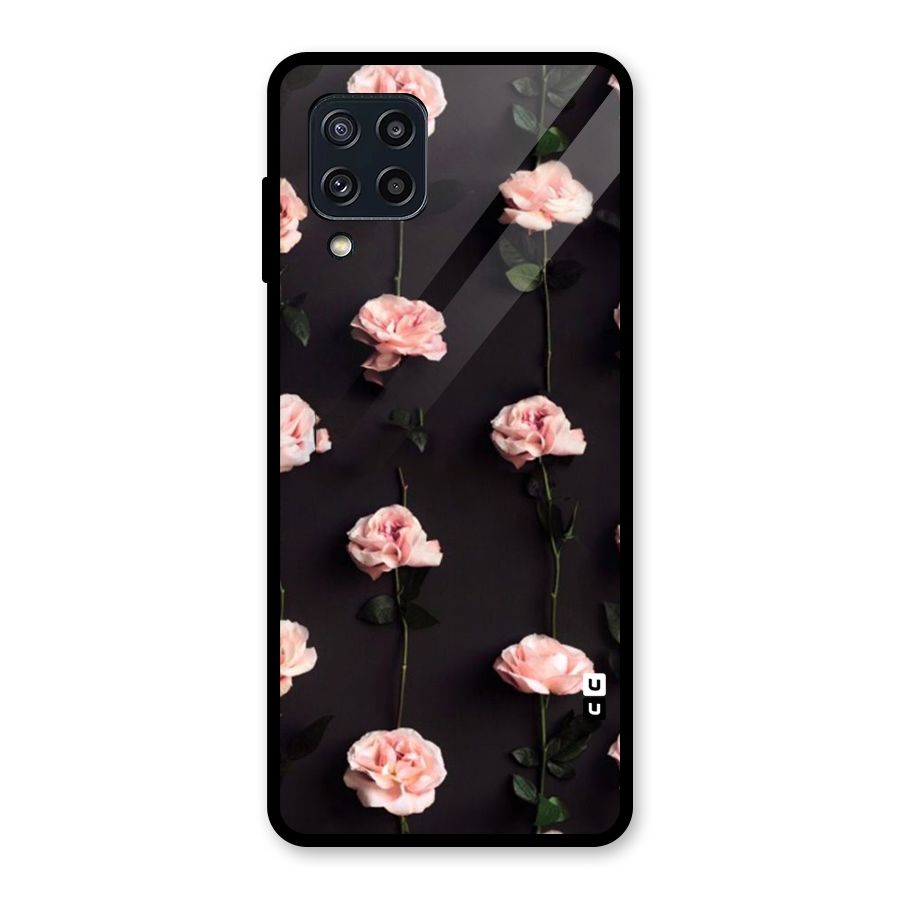 Pink Roses Glass Back Case for Galaxy M32