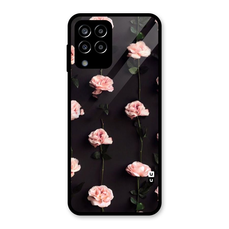 Pink Roses Glass Back Case for Galaxy M33