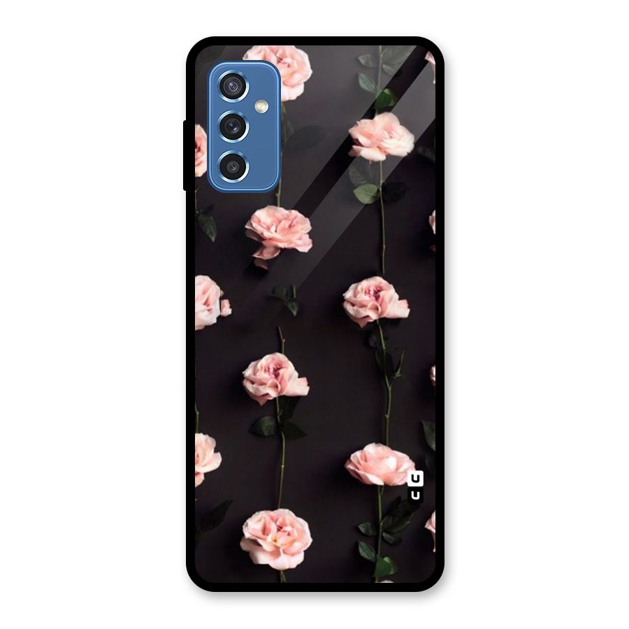 Pink Roses Glass Back Case for Galaxy M52 5G