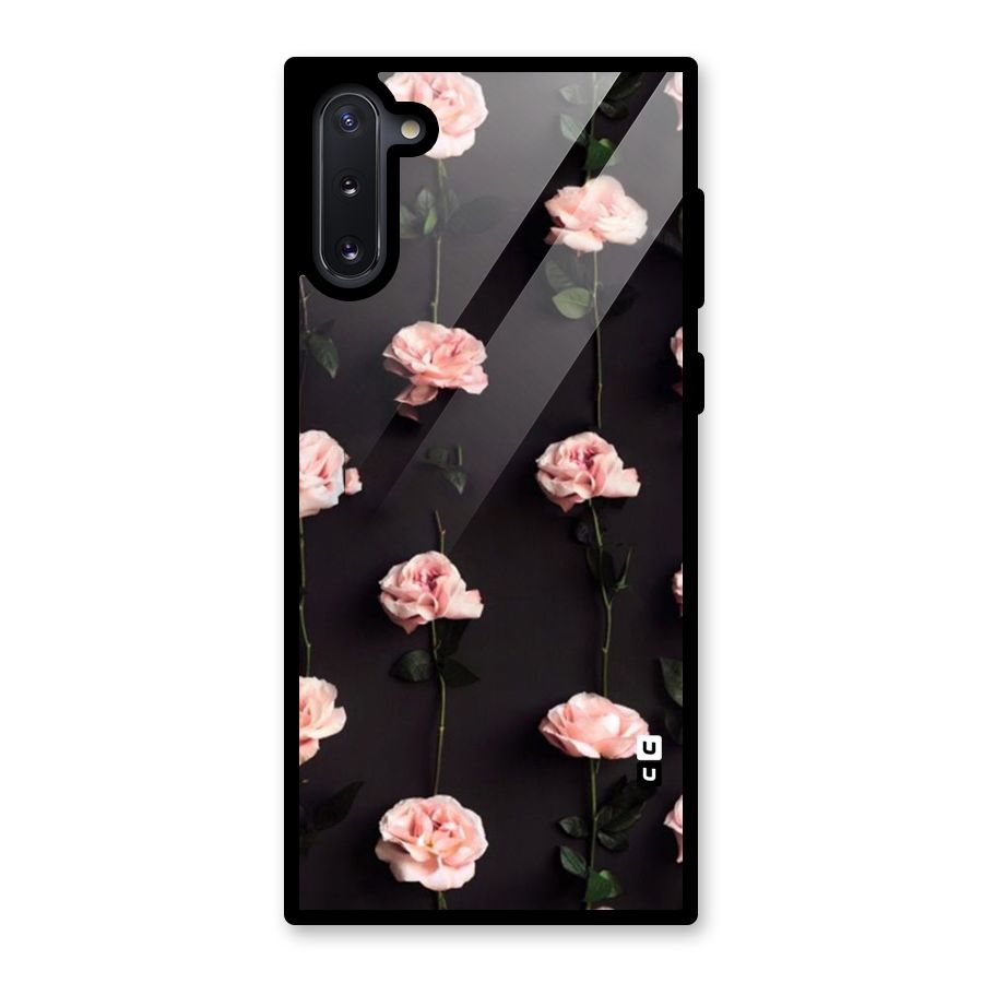 Pink Roses Glass Back Case for Galaxy Note 10