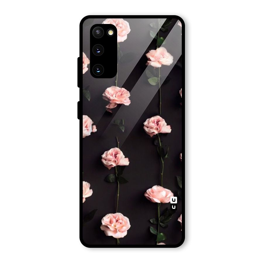 Pink Roses Glass Back Case for Galaxy S20 FE 5G
