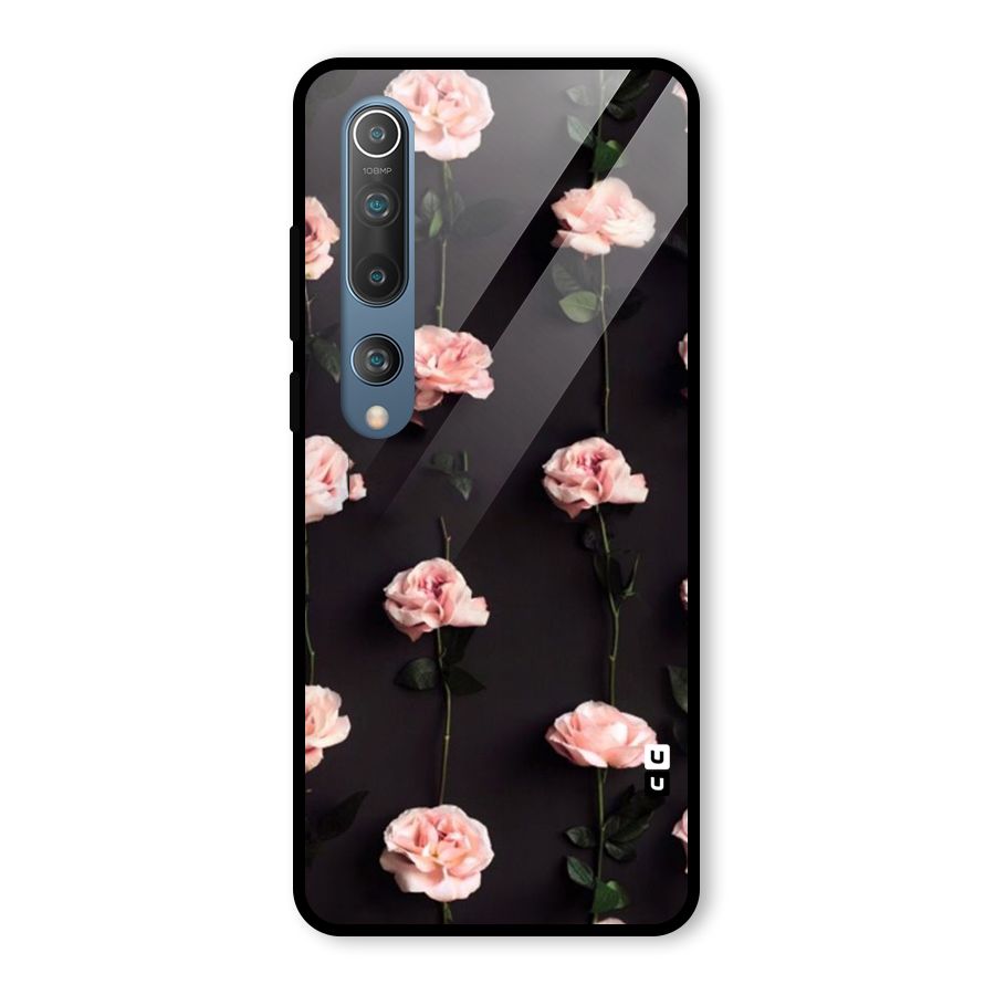 Pink Roses Glass Back Case for Mi 10