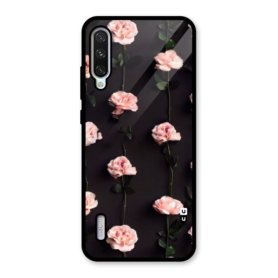 Pink Roses Glass Back Case for Mi A3