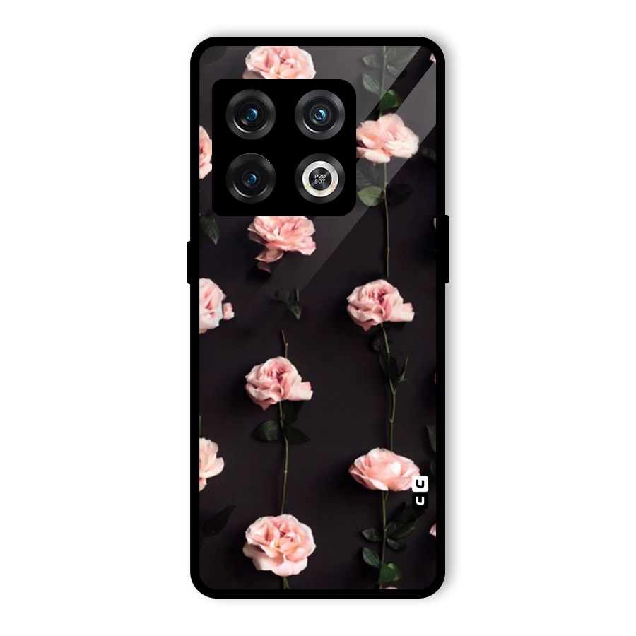 Pink Roses Glass Back Case for OnePlus 10 Pro 5G