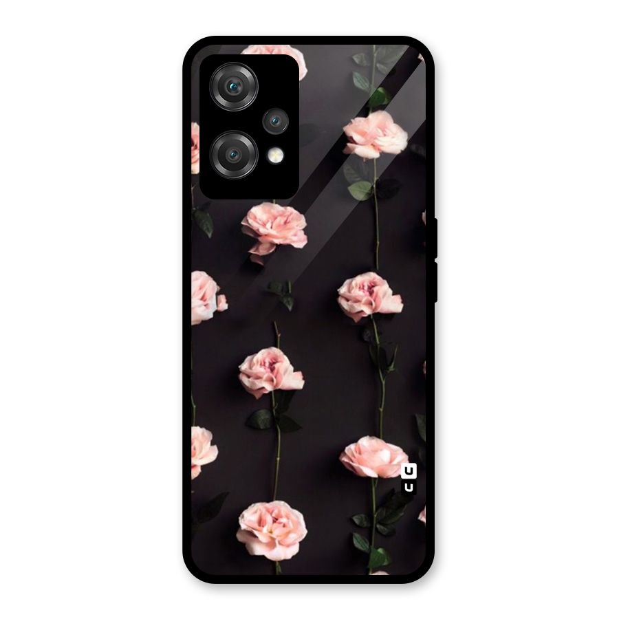 Pink Roses Glass Back Case for OnePlus Nord CE 2 Lite 5G
