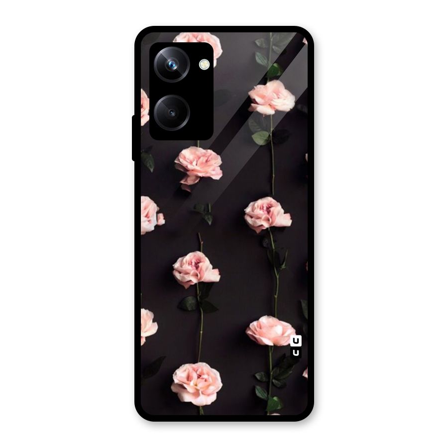 Pink Roses Glass Back Case for Realme 10 Pro