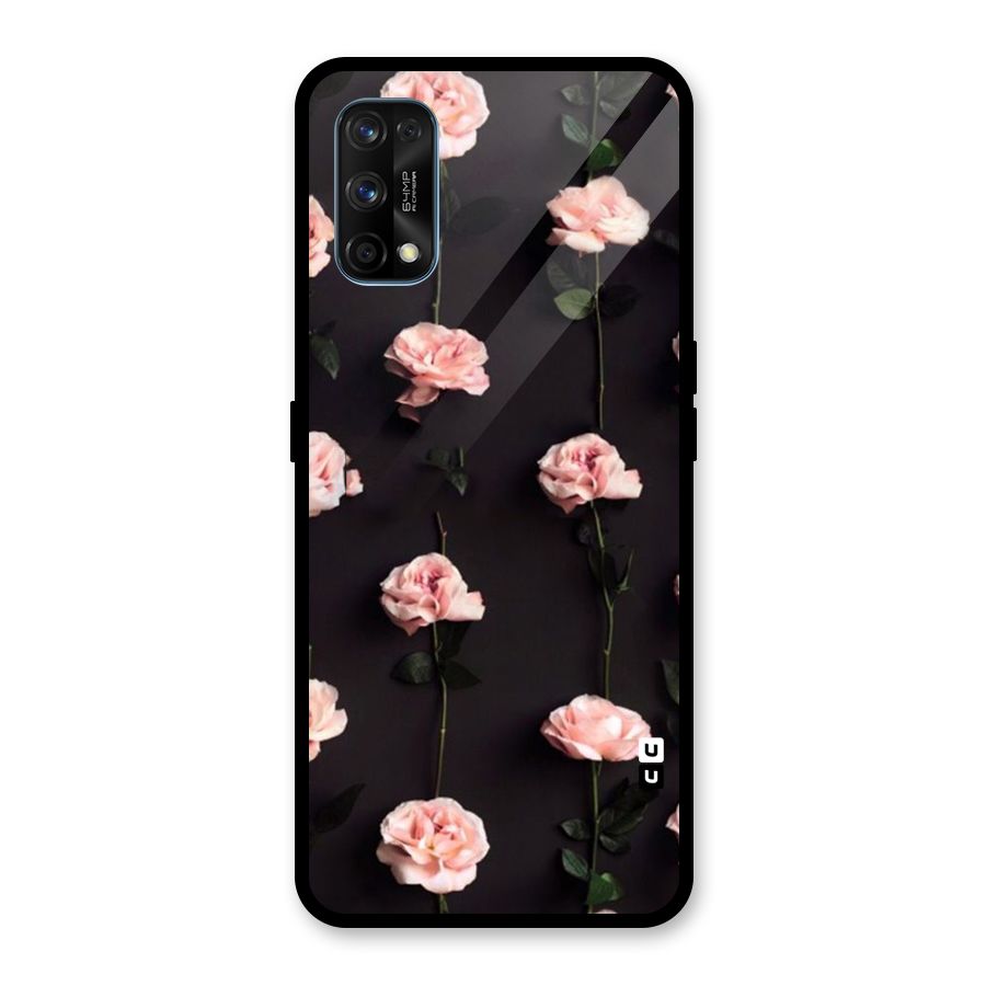 Pink Roses Glass Back Case for Realme 7 Pro