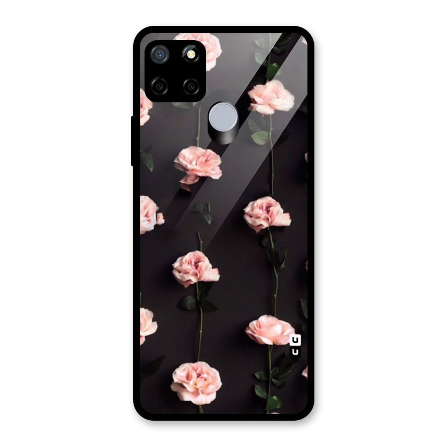 Pink Roses Glass Back Case for Realme C12