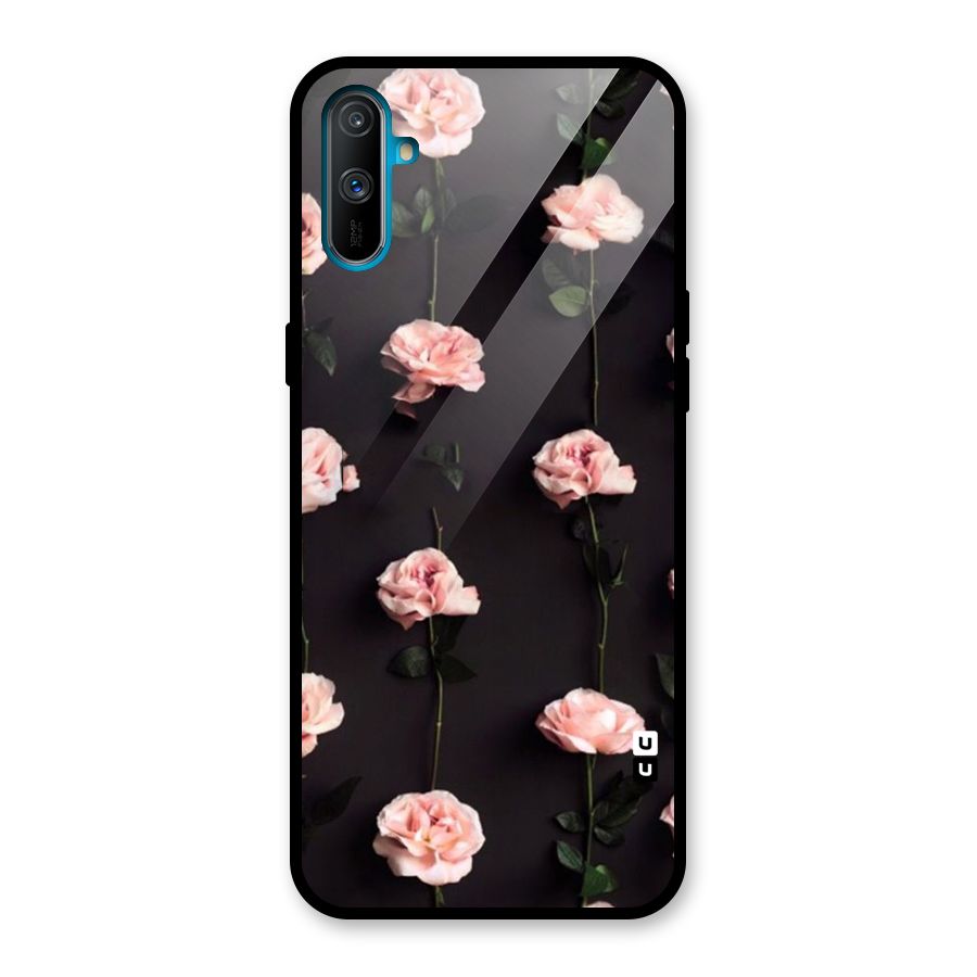 Pink Roses Glass Back Case for Realme C3