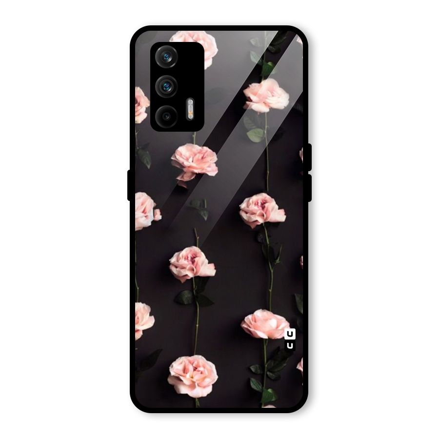 Pink Roses Glass Back Case for Realme X7 Max