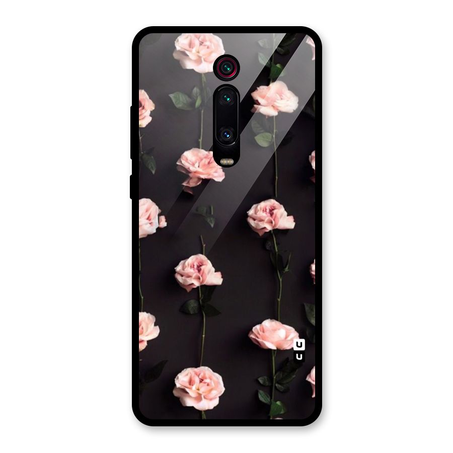 Pink Roses Glass Back Case for Redmi K20