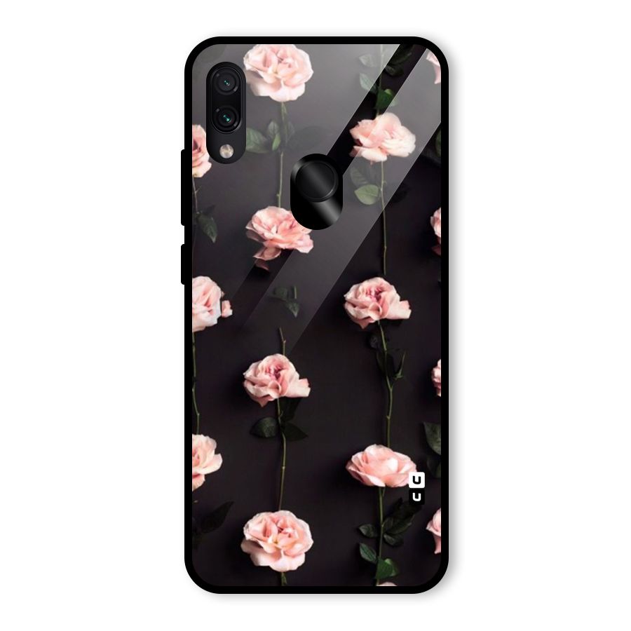Pink Roses Glass Back Case for Redmi Note 7 Pro