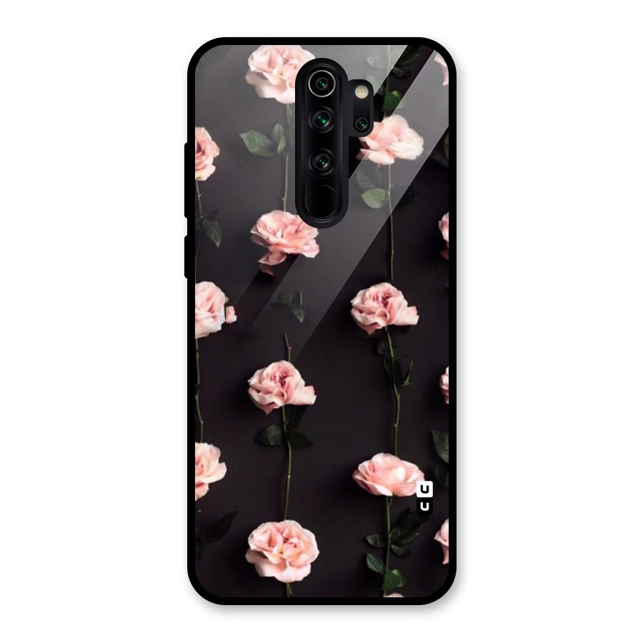 Pink Roses Glass Back Case for Redmi Note 8 Pro
