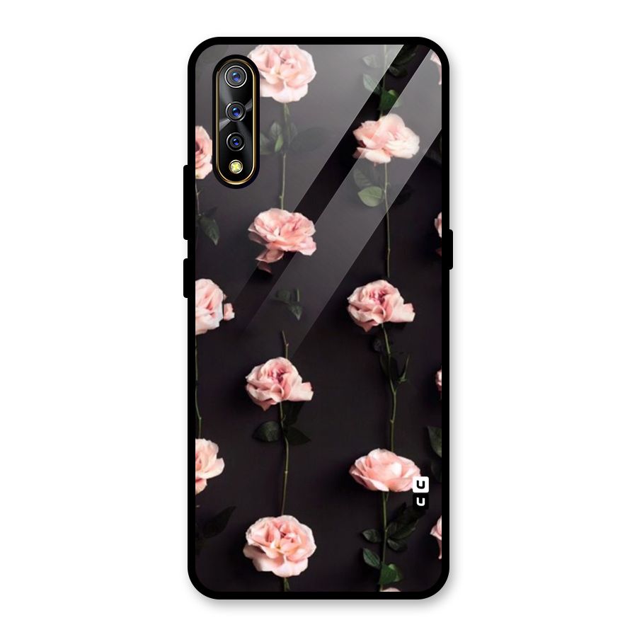 Pink Roses Glass Back Case for Vivo S1