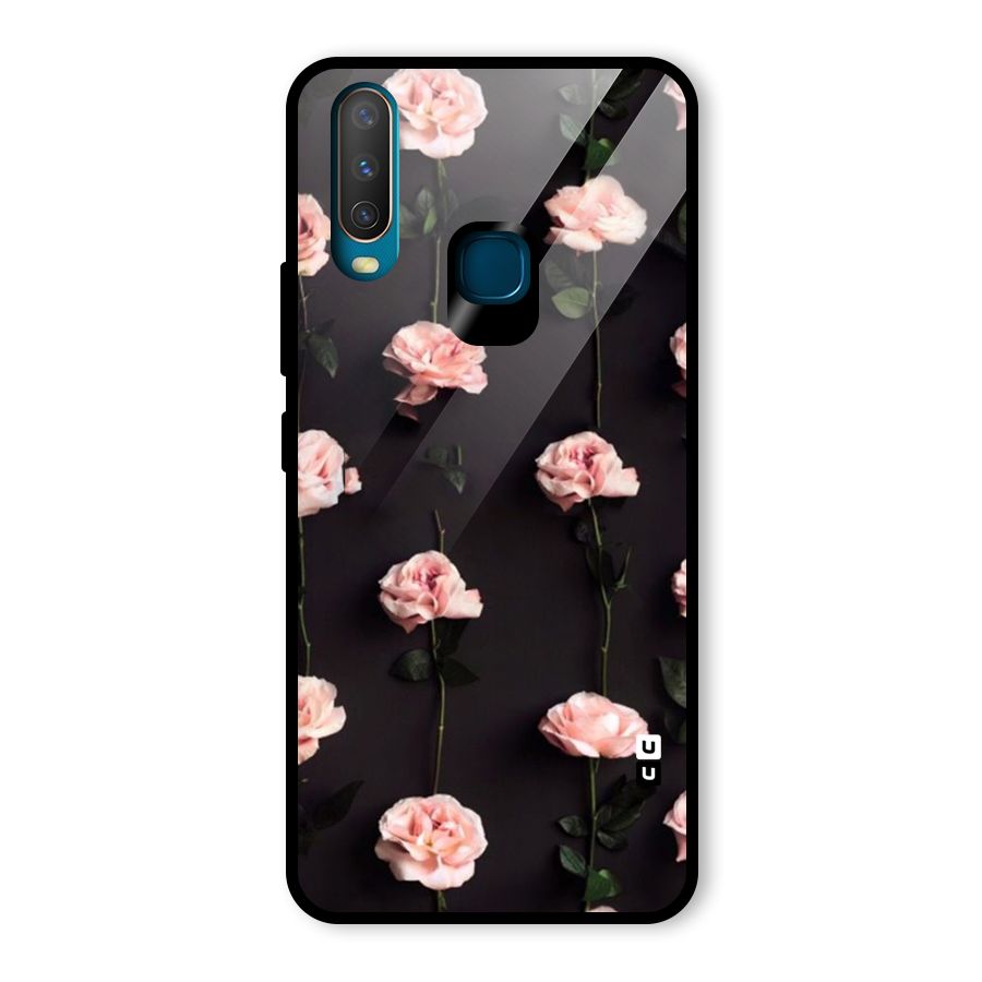 Pink Roses Glass Back Case for Vivo U10