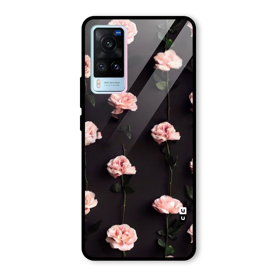 Pink Roses Glass Back Case for Vivo X60