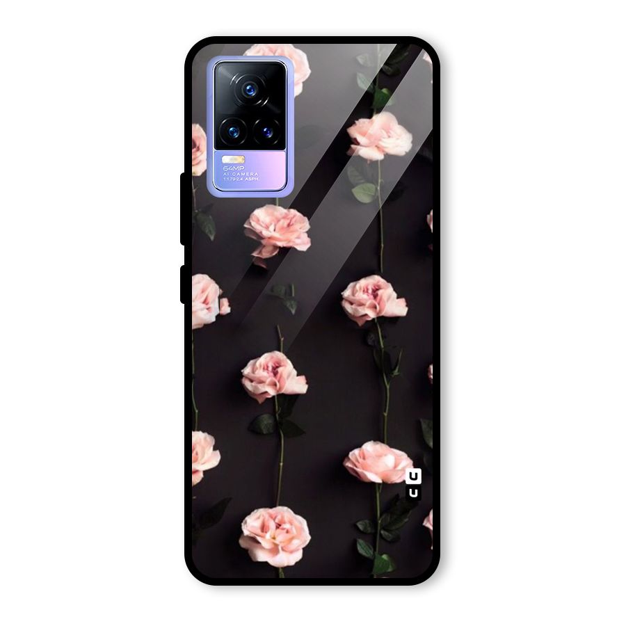 Pink Roses Glass Back Case for Vivo Y73