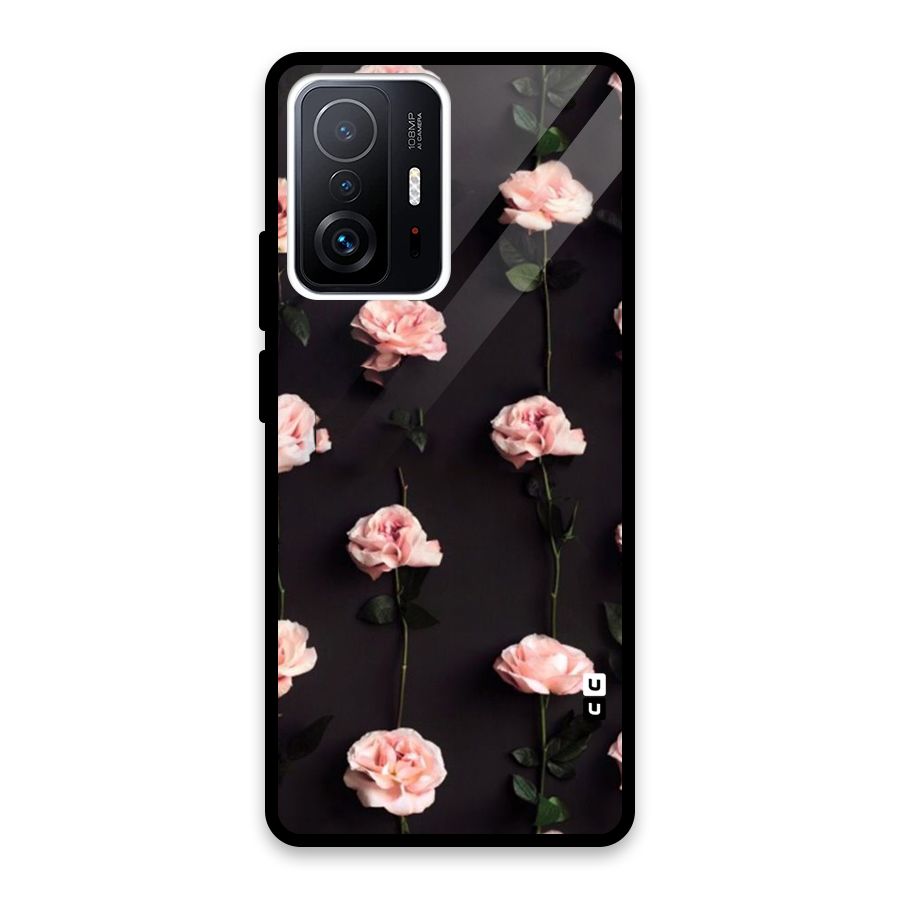 Pink Roses Glass Back Case for Xiaomi 11T Pro