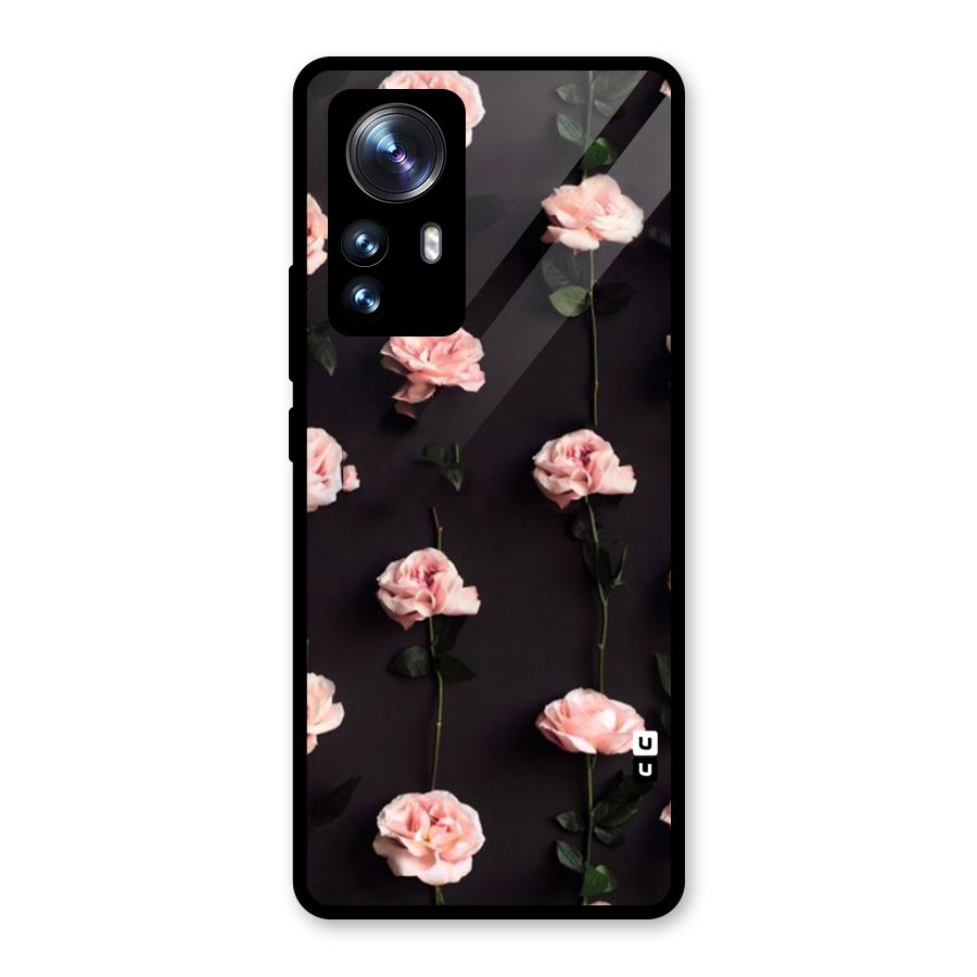 Pink Roses Glass Back Case for Xiaomi 12 Pro