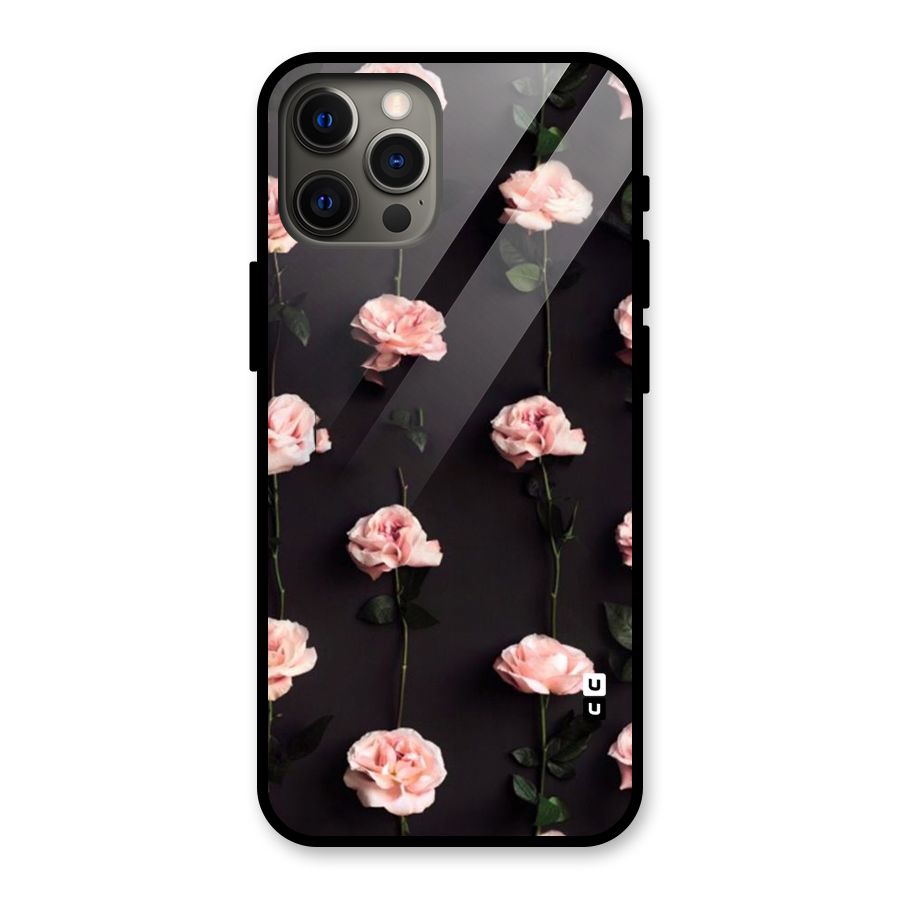 Pink Roses Glass Back Case for iPhone 12 Pro Max