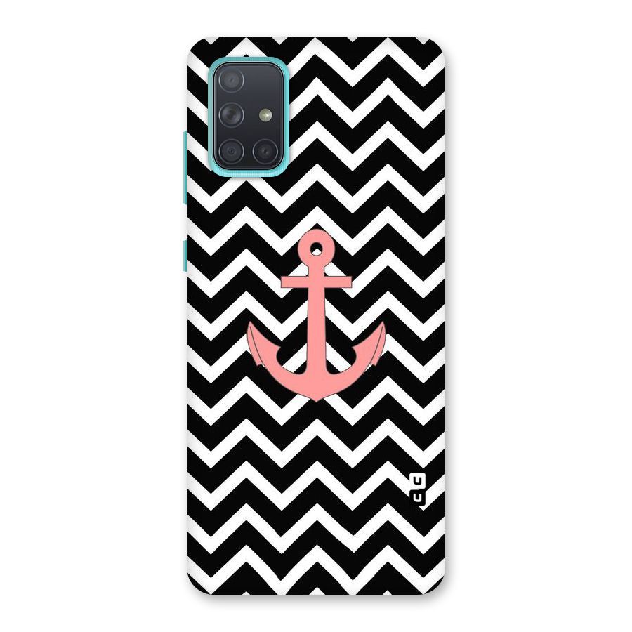 Pink Sailor Back Case for Galaxy A71