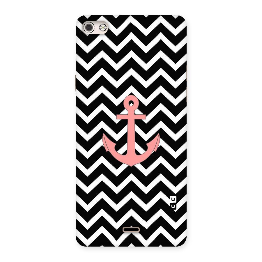 Pink Sailor Back Case for Micromax Canvas Silver 5