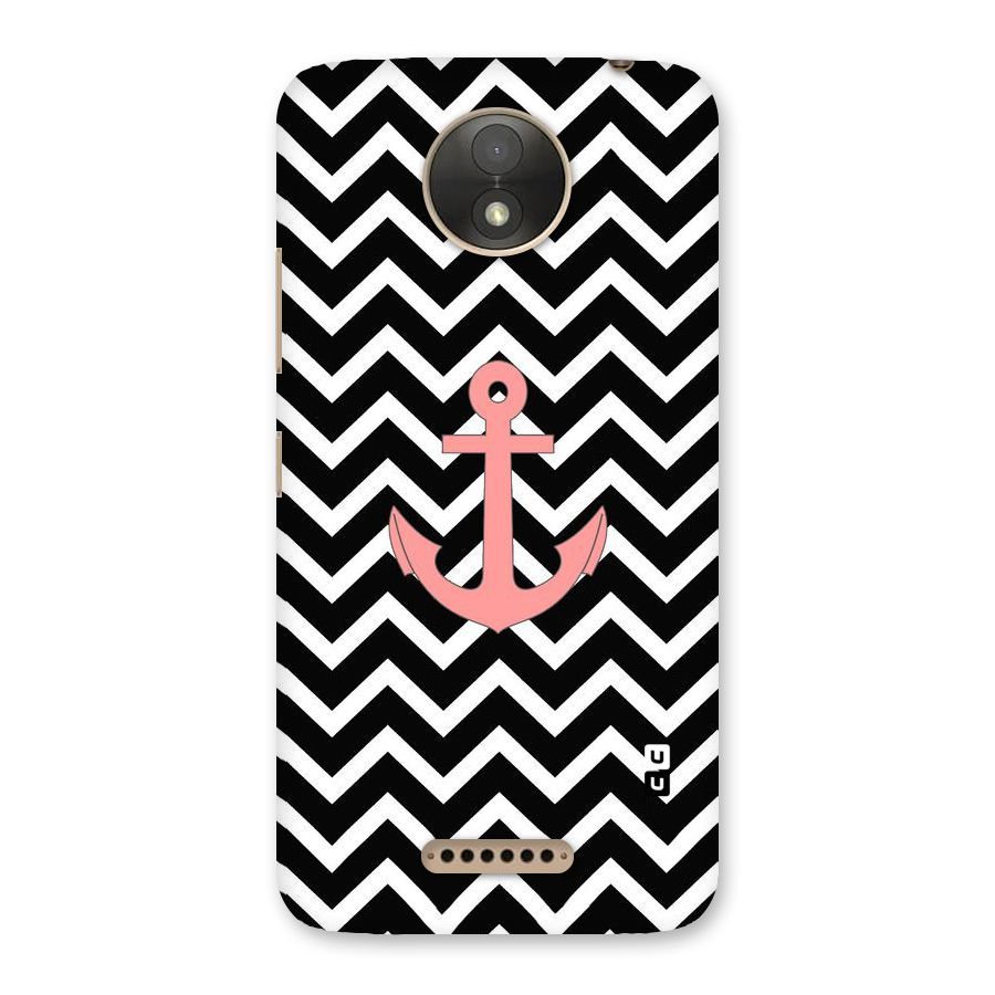 Pink Sailor Back Case for Moto C Plus