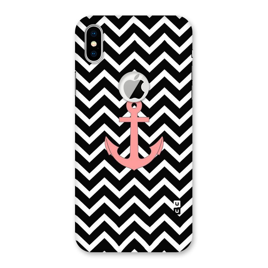 Pink Sailor Back Case for iPhone X Logo Cut