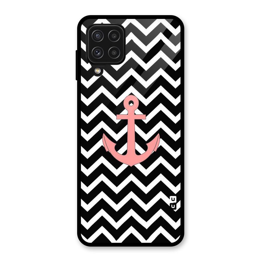 Pink Sailor Glass Back Case for Galaxy A22 4G