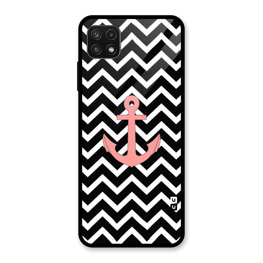 Pink Sailor Glass Back Case for Galaxy A22 5G