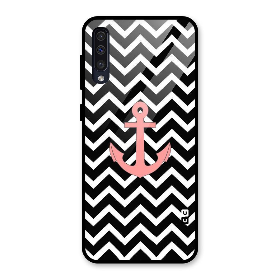 Pink Sailor Glass Back Case for Galaxy A50