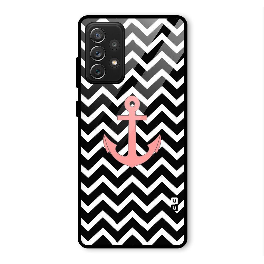 Pink Sailor Glass Back Case for Galaxy A72