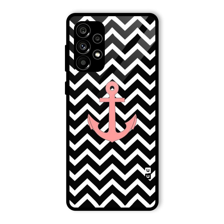 Pink Sailor Glass Back Case for Galaxy A73 5G