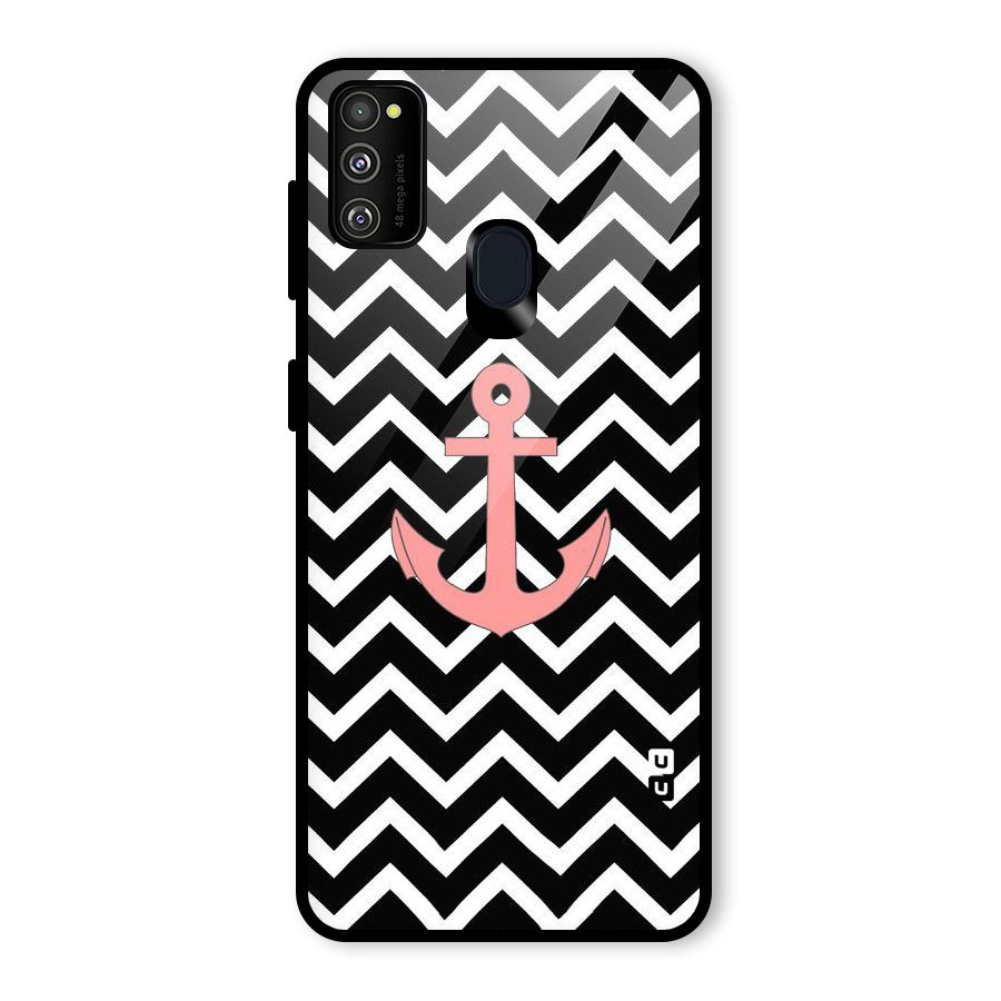 Pink Sailor Glass Back Case for Galaxy M30s