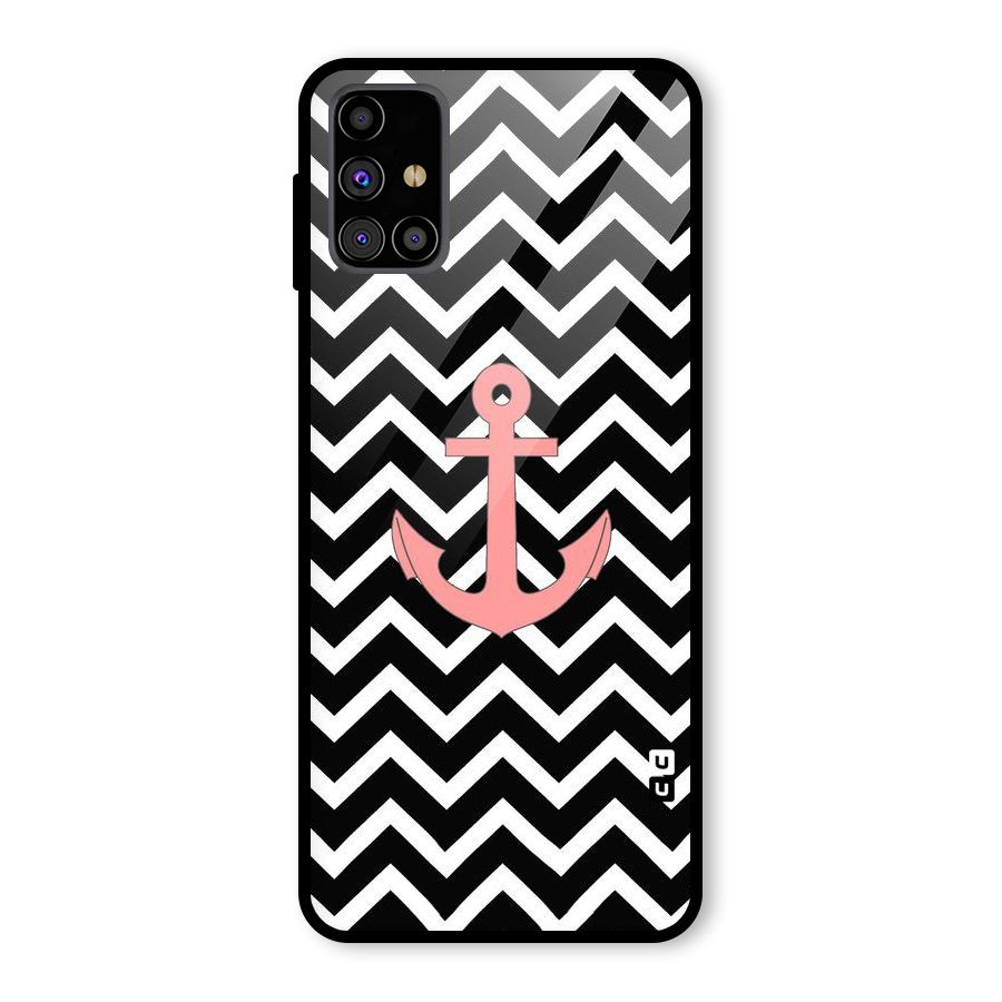 Pink Sailor Glass Back Case for Galaxy M31s