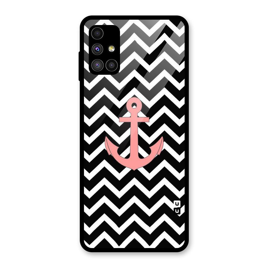 Pink Sailor Glass Back Case for Galaxy M51