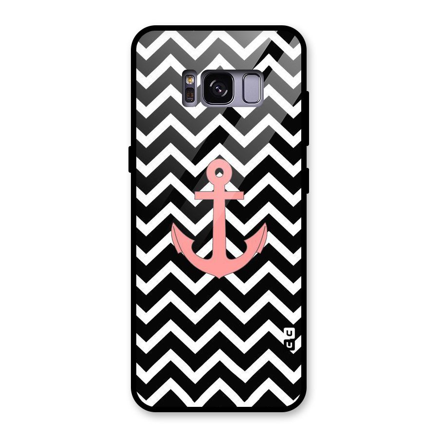 Pink Sailor Glass Back Case for Galaxy S8