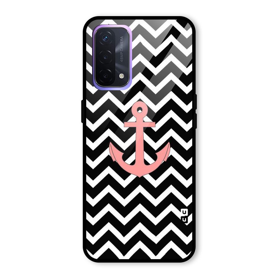 Pink Sailor Glass Back Case for Oppo A74 5G