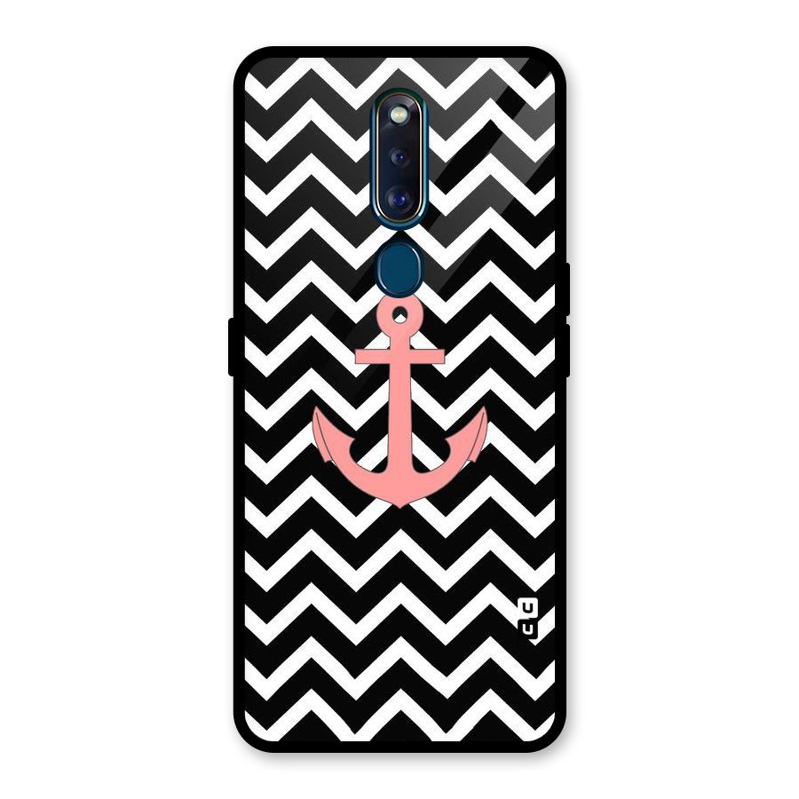 Pink Sailor Glass Back Case for Oppo F11 Pro