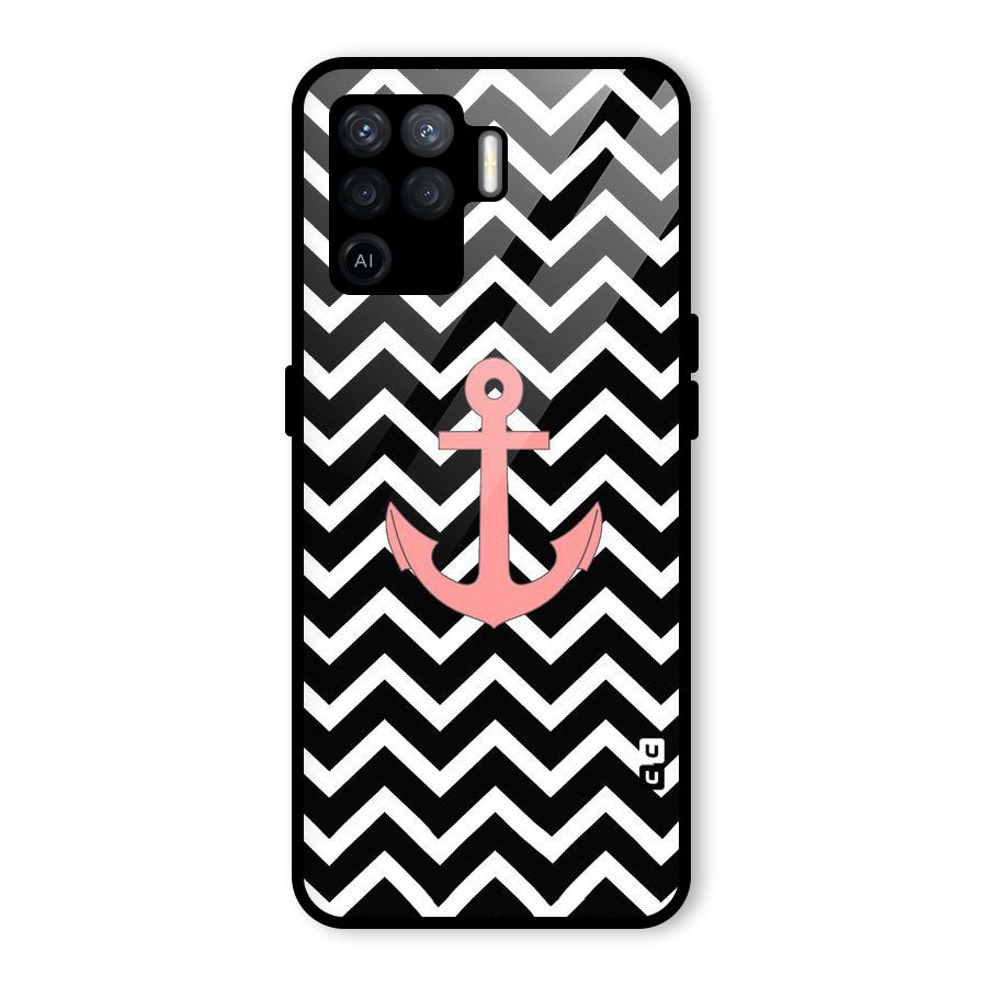 Pink Sailor Glass Back Case for Oppo F19 Pro