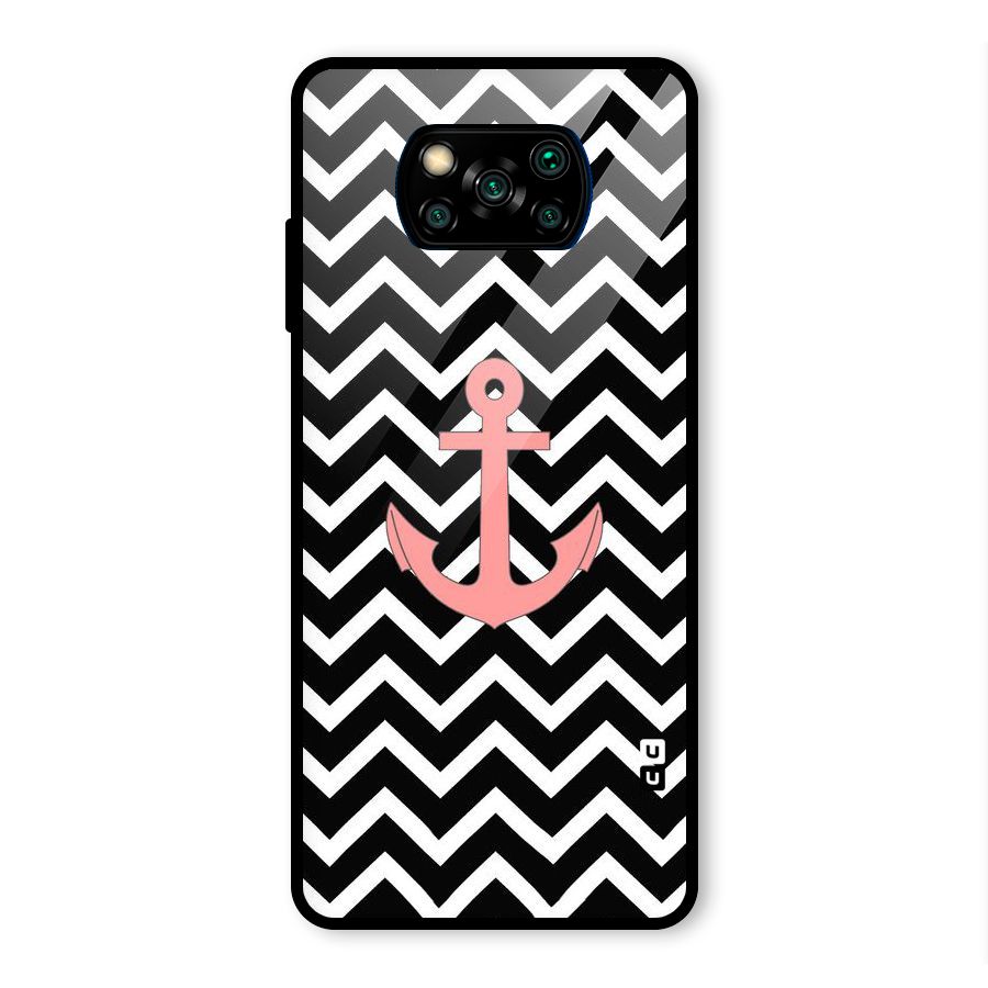 Pink Sailor Glass Back Case for Poco X3 Pro