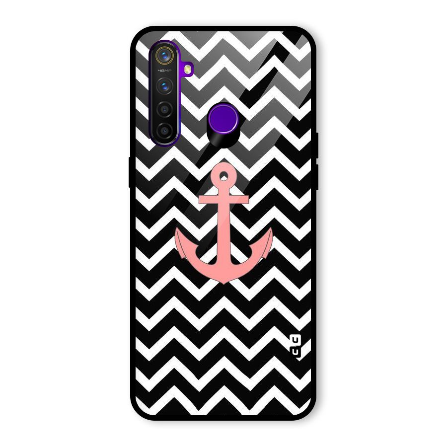 Pink Sailor Glass Back Case for Realme 5 Pro
