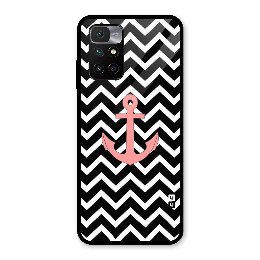 Pink Sailor Glass Back Case for Redmi 10 Prime