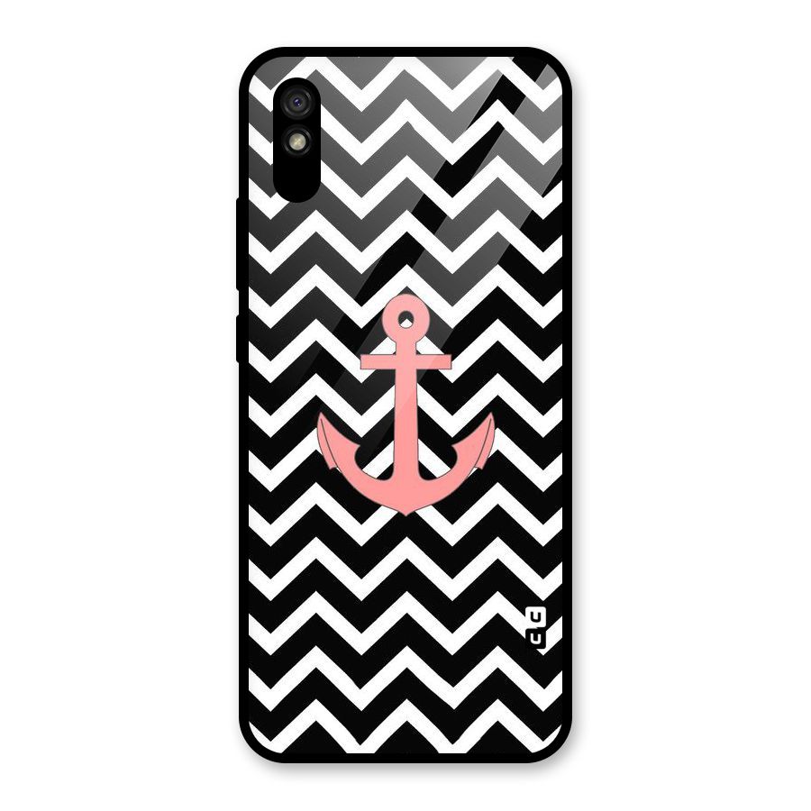 Pink Sailor Glass Back Case for Redmi 9A