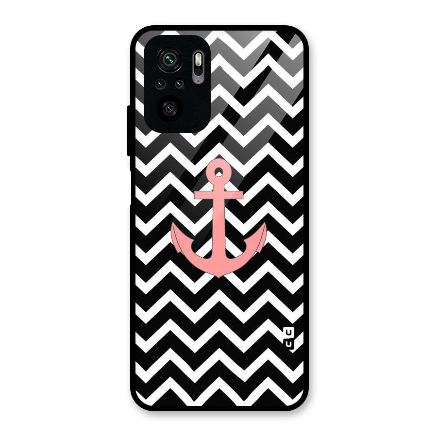 Pink Sailor Glass Back Case for Redmi Note 10S