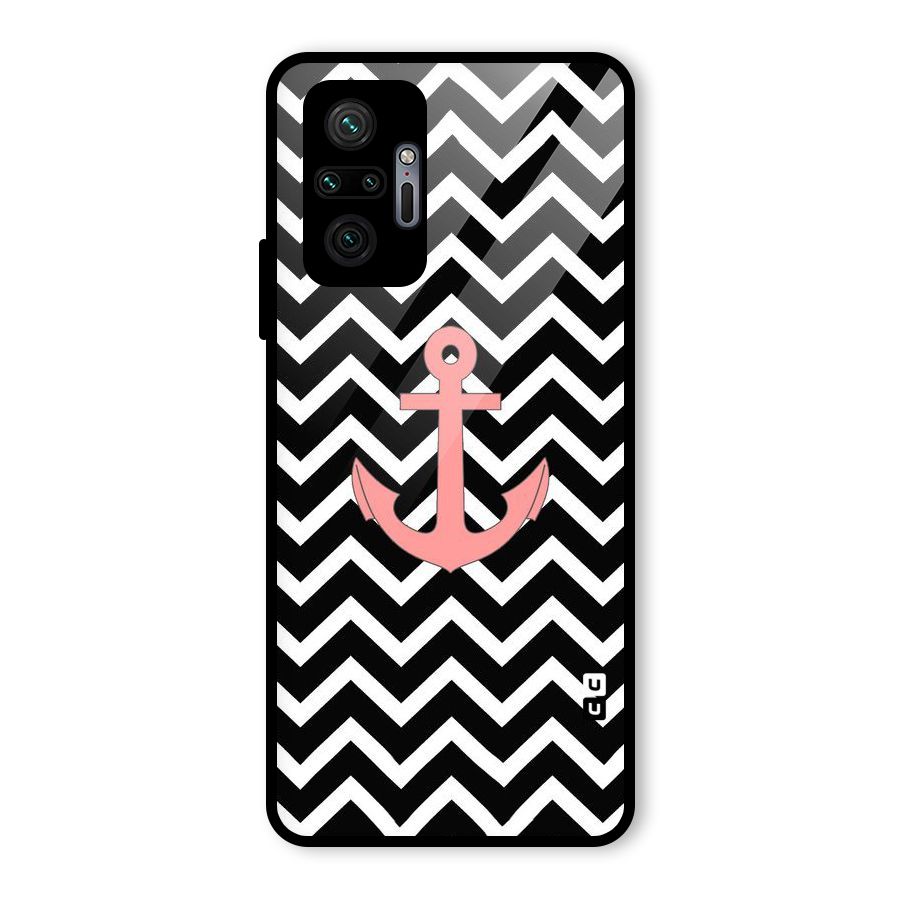 Pink Sailor Glass Back Case for Redmi Note 10 Pro