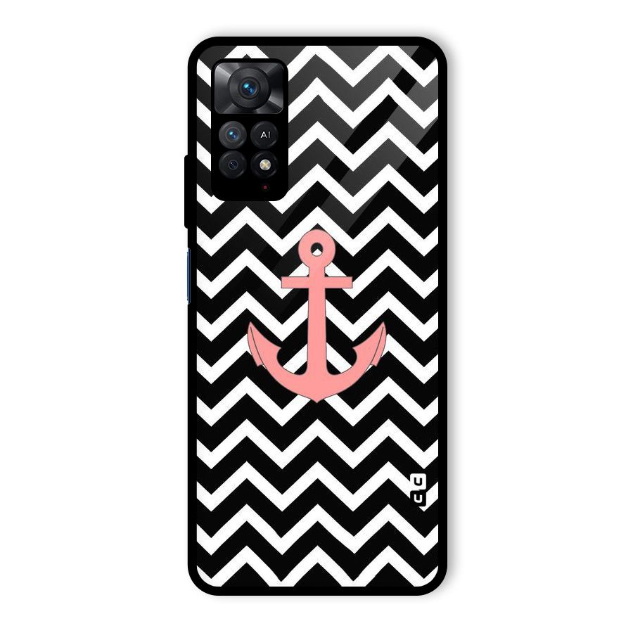Pink Sailor Glass Back Case for Redmi Note 11 Pro