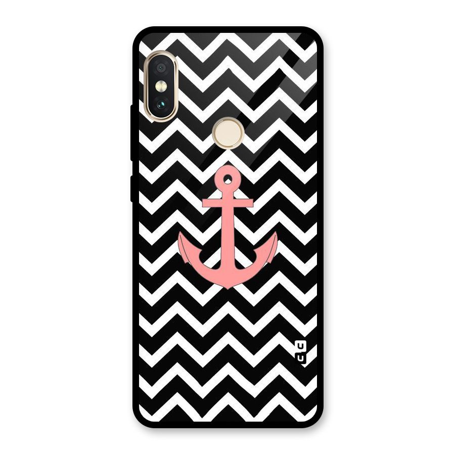 Pink Sailor Glass Back Case for Redmi Note 5 Pro