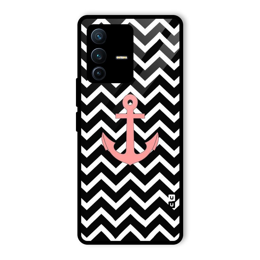 Pink Sailor Glass Back Case for Vivo V23 Pro